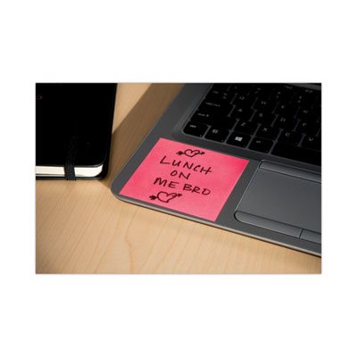 POST-IT NOTES CUBE, 3" x 3", ULTRA, Pink Wave, 390-Sheets